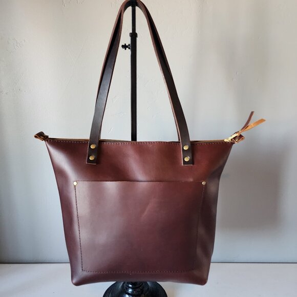 Portland Leather Tote "LIKE NEW" - Picture 4 of 16